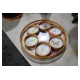BUTTERFLY COASTERS & TRAY