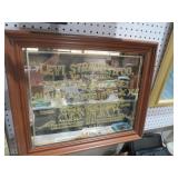 FRAMED LEVI STRAUSS & CO. ADV. MIRROR