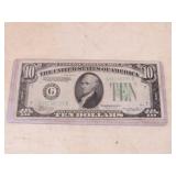 1934 A  $10 GREEN SEAL NOTE