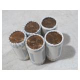 (5) ROLLS UNC SACAGAWEA COINS