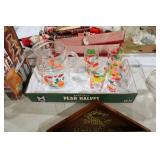 VINTAGE FEDERAL GLASS FRUIT DECOR TOM COLLINS COLL