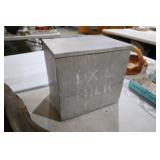 VINTAGE I.X.L. MILK DELIVERY GALVANIZED BOX