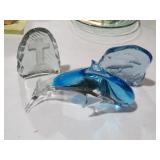 ART GLASS DOLPHIN & OTHER PAPERWEIGHTS