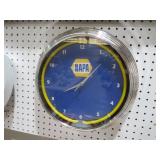 NAPA NEON BATTERY OPERATED WALL CLOCK