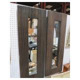 PAIR UNIQUE WALL MIRRORS