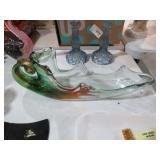 14' ROUND BEAUTIFUL ART GLASS BOWL
