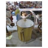 MID CENTURY ICE BUCKET & TONGS