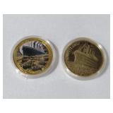 (2) TITANIC COMMERATIVE COINS