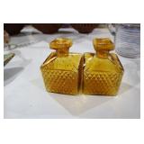 MC TILSO JAPAN AMBER GLASS DECANTURS