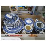 COLLECTION OF BLUE WILLOW CHINA
