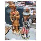 KIT CARSONS UNCLE SAM VINTAGE DECANTORS