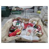 COLL. CHRISTMAS ORNAMENTS & DECOR SOME VINTAGE