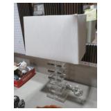 NICE STACKED GLASS LAMP