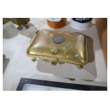 VINTAGE BRASS CIGARETTE BOX