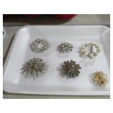 VTG RHINESTONE BROOCH COLLECTION