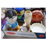 COLL VARIOUS THEME CERAMIC FIGURINES, VASE, MISC