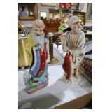 2 CERAMIC VINTAGE ORIENTAL FIGURINES