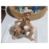 SIGNED POTTERY/TOM SCHOOLHOUSE GRAND CAN PROSCPECT