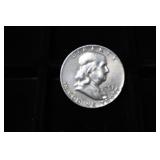 1957 D FRANKLIN HALF DOLLAR 90%