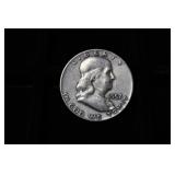 1957 D FRANKLIN HALF DOLLAR 90%