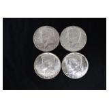 (4) 40% SILVER KENEDY HALF DOLLARS