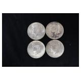 (4) 40% SILVER KENEDY HALF DOLLARS