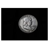 1950 D FRANKLIN HALF DOLLAR 90%