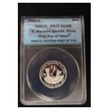 2009 S N. MARIANA ISLANDS SILVER QUARTER 90%