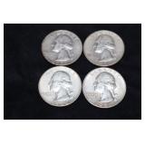 1955 D, 56 P/D, 57 P WASH. QUARTERS 90%