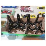 COLL. BLACK WOOD EASEL DISPLAY STANDS