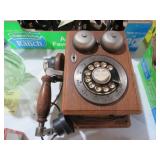 VTG BELL ELECTRIC WALL WOOD ROTARY PHONE
