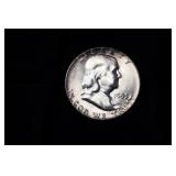1953 P FRANKLIN HALF DOLLAR 90%