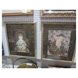 (2) FRAMED ORIENTAL PRINTS