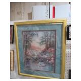 FRAMED ARTIST SIGNED SCENIC PRINT