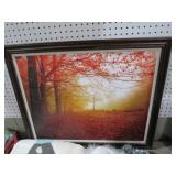 FRAMED PAINTING ON BOARD SCENIC