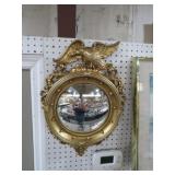 GOLD FRAMED EAGLE BULLSEYE MIRROR