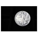 1918 D WALKING LIBERTY HALF DOLLAR 90%