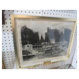 FRAMED HISTORICAL PHOTO THE GUNTERSVILLE STEAMBOAT