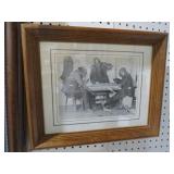 FRAMED BLACK AMERICANA PRINT