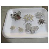 COLL. VTG BROOCHES & EARRINGS