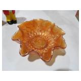 MARIGOLD LUSTER FISH SCALE BOWL