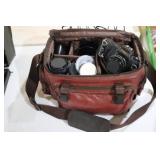 VINTAGE CANON CAMERA W/ BAG & ACCESSORIES