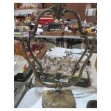 20" ART NOUVEAU BRASS SWIVEL FRAME (FOR PIC /MIRRO