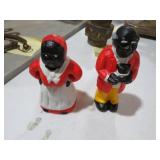 PAIR CAST IRON BLACK AMERICANA BANKS