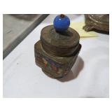 ANTIQUE BRASS ASIAN TEA JAR