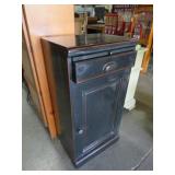 PAINTED SOLID MAHOGANY 1DR/1DWR CABINET