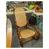 VTG ROCKER W/ WOVEN SEAT & BACK