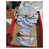 (2) NICE HAND PAINTED SAW BLADES