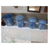 GRANITWARE CANNISTER SET