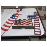 COLLECTION OF TIN PATROTIC ITEMS